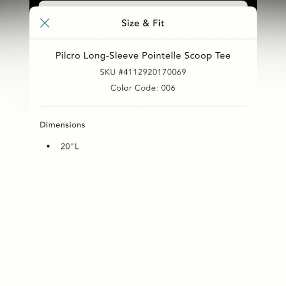 Anthropologie Pilcro Long-Sleeve Pointelle Scoop Tree - XL - Picture 6 of 9